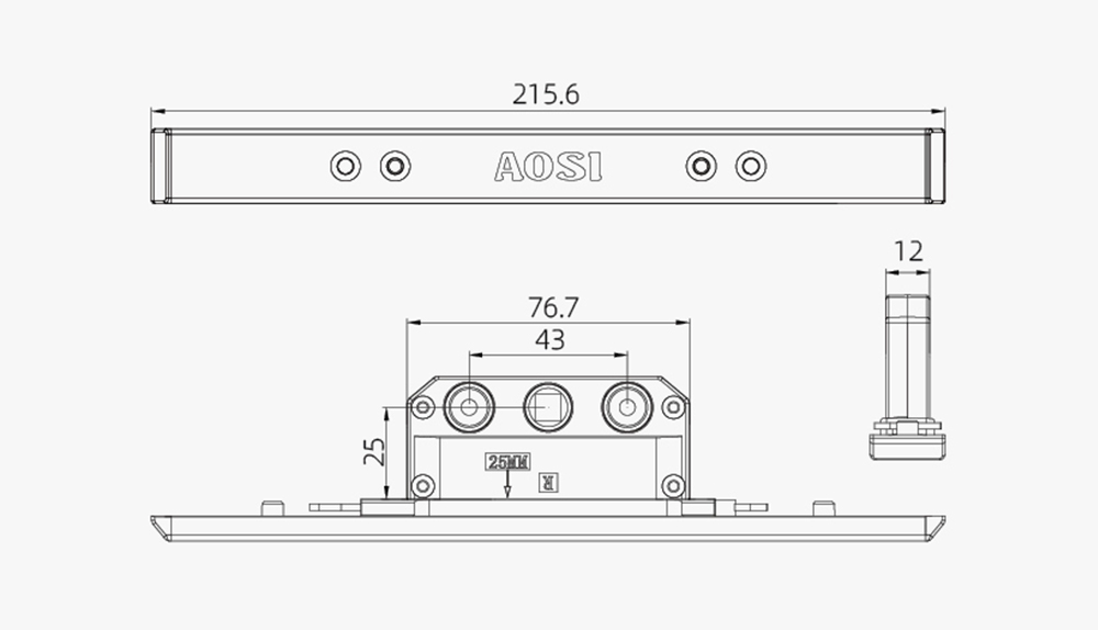 窗纱一体（不锈钢）系列  25双向传动盒  型号AS-B227.jpg